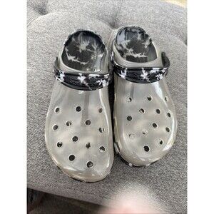 Crocs  Translucent Bleach Dye Clog Camo/Marbled Sole Mens Size 11